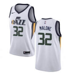 Men's Nike Utah Jazz #32 Karl Malone Authentic NBA Jersey - Association Edition
