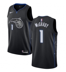 Youth Nike Orlando Magic #1 Tracy Mcgrady Swingman Black NBA Jersey - City Edition