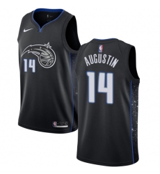 Youth Nike Orlando Magic #14 D.J. Augustin Swingman Black NBA Jersey - City Edition