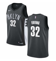 Youth Nike Brooklyn Nets #32 Julius Erving Swingman Gray NBA Jersey Statement Edition