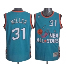 Men's Mitchell and Ness Indiana Pacers #31 Reggie Miller Swingman Light Blue 1996 All Star Throwback NBA Jersey