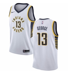 Youth Nike Indiana Pacers #13 Paul George Swingman White NBA Jersey - Association Edition