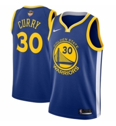 Youth Nike Golden State Warriors #30 Stephen Curry Swingman Royal Blue Road 2018 NBA Finals Bound NBA Jersey - Icon Edition