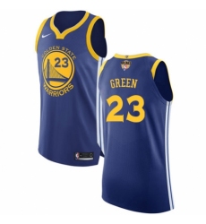 Men's Nike Golden State Warriors #23 Draymond Green Authentic Royal Blue Road 2018 NBA Finals Bound NBA Jersey - Icon Edition