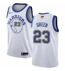 Men's Nike Golden State Warriors #23 Draymond Green Swingman White Hardwood Classics 2018 NBA Finals Bound NBA Jersey