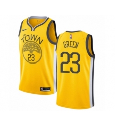 Men's Nike Golden State Warriors #23 Draymond Green Yellow Swingman Jersey - Earned Edition