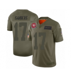 Men's San Francisco 49ers #17 Emmanuel Sanders Limited Camo 2019 Salute to Service Football Jersey