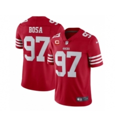 Men's San Francisco 49ers 2022 #97 Nike Bosa Red Scarlet With 1-star C Patch Vapor Untouchable Limited Stitched Football Jersey Men's San Francisco 49ers 2022 #97 Nike Bosa Red Scarlet With 1-star C Patch Vapor Untouchable Limited Stitched Football Jersey