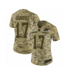 Women's San Francisco 49ers #17 Emmanuel Sanders Limited Camo 2018 Salute to Service Football Jersey