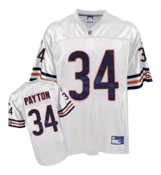 Reebok Chicago Bears #34 Walter Payton White Premier EQT Throwback NFL Jersey