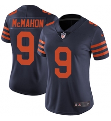 Women's Nike Chicago Bears #9 Jim McMahon Elite Navy Blue Alternate NFL Jersey