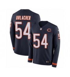 Youth Nike Chicago Bears #54 Brian Urlacher Limited Navy Blue Therma Long Sleeve NFL Jersey