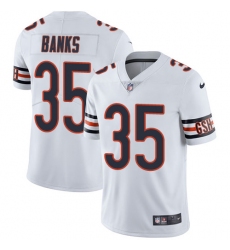 Men's Nike Chicago Bears #35 Johnthan Banks White Vapor Untouchable Limited Player NFL Jersey