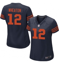 Women's Nike Chicago Bears #12 Markus Wheaton Game Navy Blue Alternate NFL Jersey