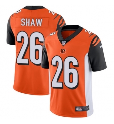 Men's Nike Cincinnati Bengals #26 Josh Shaw Vapor Untouchable Limited Orange Alternate NFL Jersey