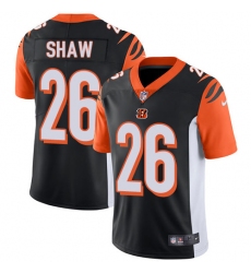 Youth Nike Cincinnati Bengals #26 Josh Shaw Vapor Untouchable Limited Black Team Color NFL Jersey