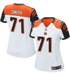 Women's Nike Cincinnati Bengals #71 Andre Smith Game White NFL Jersey