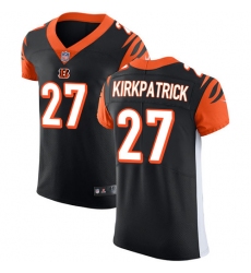 Men's Nike Cincinnati Bengals #27 Dre Kirkpatrick Black Team Color Vapor Untouchable Elite Player NFL Jersey