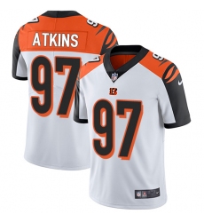 Youth Nike Cincinnati Bengals #97 Geno Atkins Elite White NFL Jersey