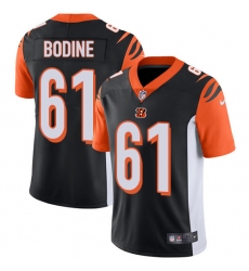 Youth Nike Cincinnati Bengals #61 Russell Bodine Elite Black Team Color NFL Jersey