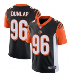 Youth Nike Cincinnati Bengals #96 Carlos Dunlap Elite Black Team Color NFL Jersey