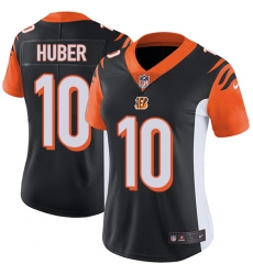 Women's Nike Cincinnati Bengals #10 Kevin Huber Elite Black Team Color NFL Jersey