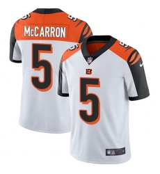Youth Nike Cincinnati Bengals #5 AJ McCarron Elite White NFL Jersey