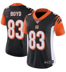 Women's Nike Cincinnati Bengals #83 Tyler Boyd Elite Black Team Color NFL Jersey