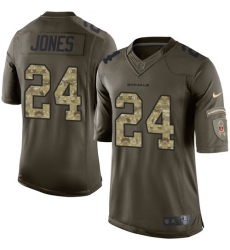 Men's Nike Cincinnati Bengals #24 Adam Jones Elite Green Salute to Service NFL Jersey