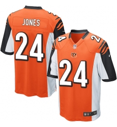 Men's Nike Cincinnati Bengals #24 Adam Jones Game Orange Alternate NFL Jersey