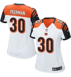 Women's Nike Cincinnati Bengals #30 Cedric Peerman Game White NFL Jersey