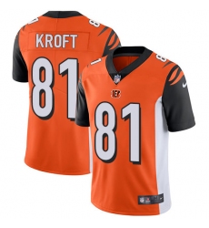 Youth Nike Cincinnati Bengals #81 Tyler Kroft Elite Orange Alternate NFL Jersey