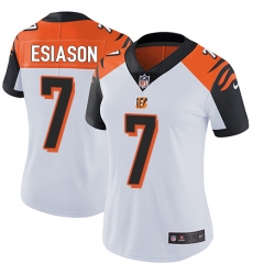 Women's Nike Cincinnati Bengals #7 Boomer Esiason Elite White NFL Jersey