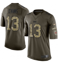 Men's Nike Tampa Bay Buccaneers #13 Mike Evans Elite Green Salute to Service NFL Jersey Men's Nike Tampa Bay Buccaneers #13 Mike Evans Elite Green Salute to Service NFL Jersey