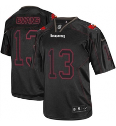 Men's Nike Tampa Bay Buccaneers #13 Mike Evans Elite Lights Out Black NFL Jersey