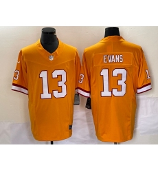 Men's Nike Tampa Bay Buccaneers #13 Mike Evans Yellow 2023 F.U.S.E. Vapor Limited Throwback Stitched Football Jersey