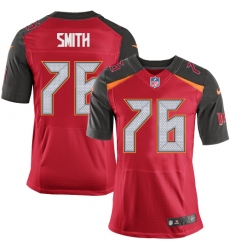 Men's Nike Tampa Bay Buccaneers #76 Donovan Smith Elite Red Team Color NFL Jersey