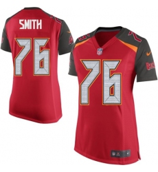 Women's Nike Tampa Bay Buccaneers #76 Donovan Smith Game Red Team Color NFL Jersey