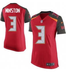 Women's Nike Tampa Bay Buccaneers #3 Jameis Winston Game Red Team Color NFL Jersey