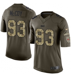 Men's Nike Tampa Bay Buccaneers #93 Gerald McCoy Elite Green Salute to Service NFL Jersey