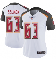 Women's Nike Tampa Bay Buccaneers #63 Lee Roy Selmon White Vapor Untouchable Limited Player NFL Jersey