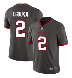 Men's Tampa Bay Buccaneers #2 Emeka Egbuka New Gray 2025 Draft Vapor Untouchable Limited Football Stitched Jersey