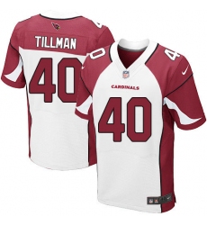 Men's Nike Arizona Cardinals #40 Pat Tillman Elite White NFL Jersey
