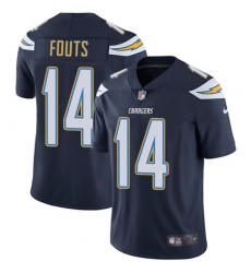 Men's Nike Los Angeles Chargers #14 Dan Fouts Navy Blue Team Color Vapor Untouchable Limited Player NFL Jersey