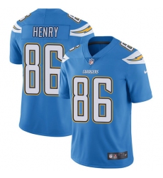 Men's Nike Los Angeles Chargers #86 Hunter Henry Electric Blue Alternate Vapor Untouchable Limited Player NFL Jersey