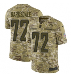 Youth Nike Los Angeles Chargers #72 Joe Barksdale Limited Camo 2018 Salute to Service NFL Jersey
