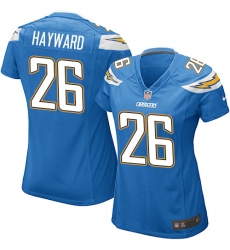 Women's Nike Los Angeles Chargers #26 Casey Hayward Game Electric Blue Alternate NFL Jersey