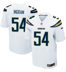 Men's Nike Los Angeles Chargers #54 Melvin Ingram Elite White NFL Jersey