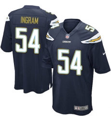 Men's Nike Los Angeles Chargers #54 Melvin Ingram Game Navy Blue Team Color NFL Jersey