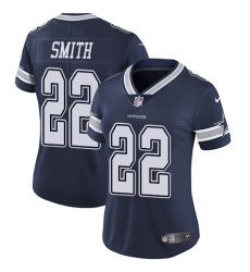 Women's Nike Dallas Cowboys #22 Emmitt Smith Elite Navy Blue Team Color NFL Jersey